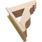 Ekena Millwork 7 1/2-in W x 22-in D x 26-in H Funston Slat Rough Cedar Woodgrain TimberThane Outlooker, Primed Tan OUTUR075X22X26FST24RCPR - alternate 5